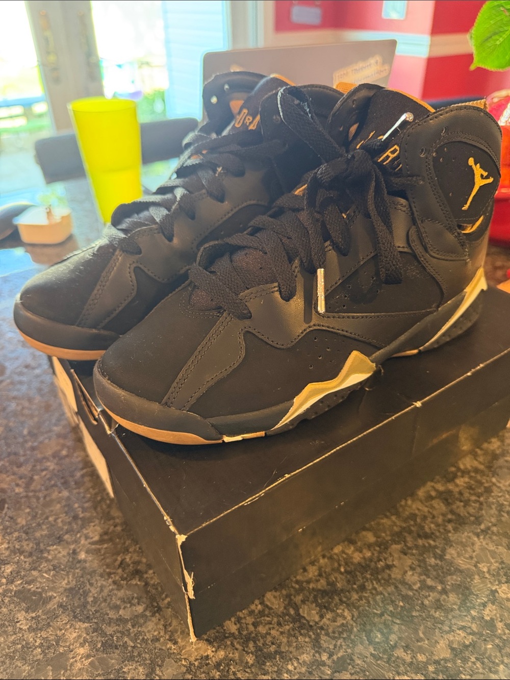 Air Jordan 7 Retro "Golden Moments" (Code: 304774-030) for kids 5Y